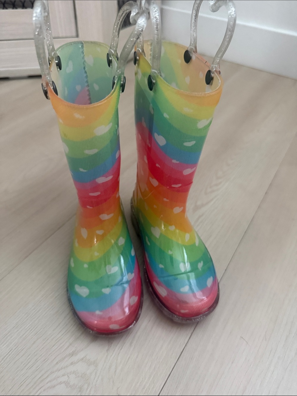Western Chief Kids Rainbow Heart Rain Boots - Multicolor